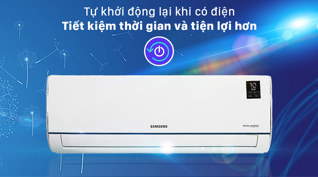 Máy lạnh - Samsung Inverter 1.0 HP AR09TYHQASINSV - Xuất sứ Trung Quốc